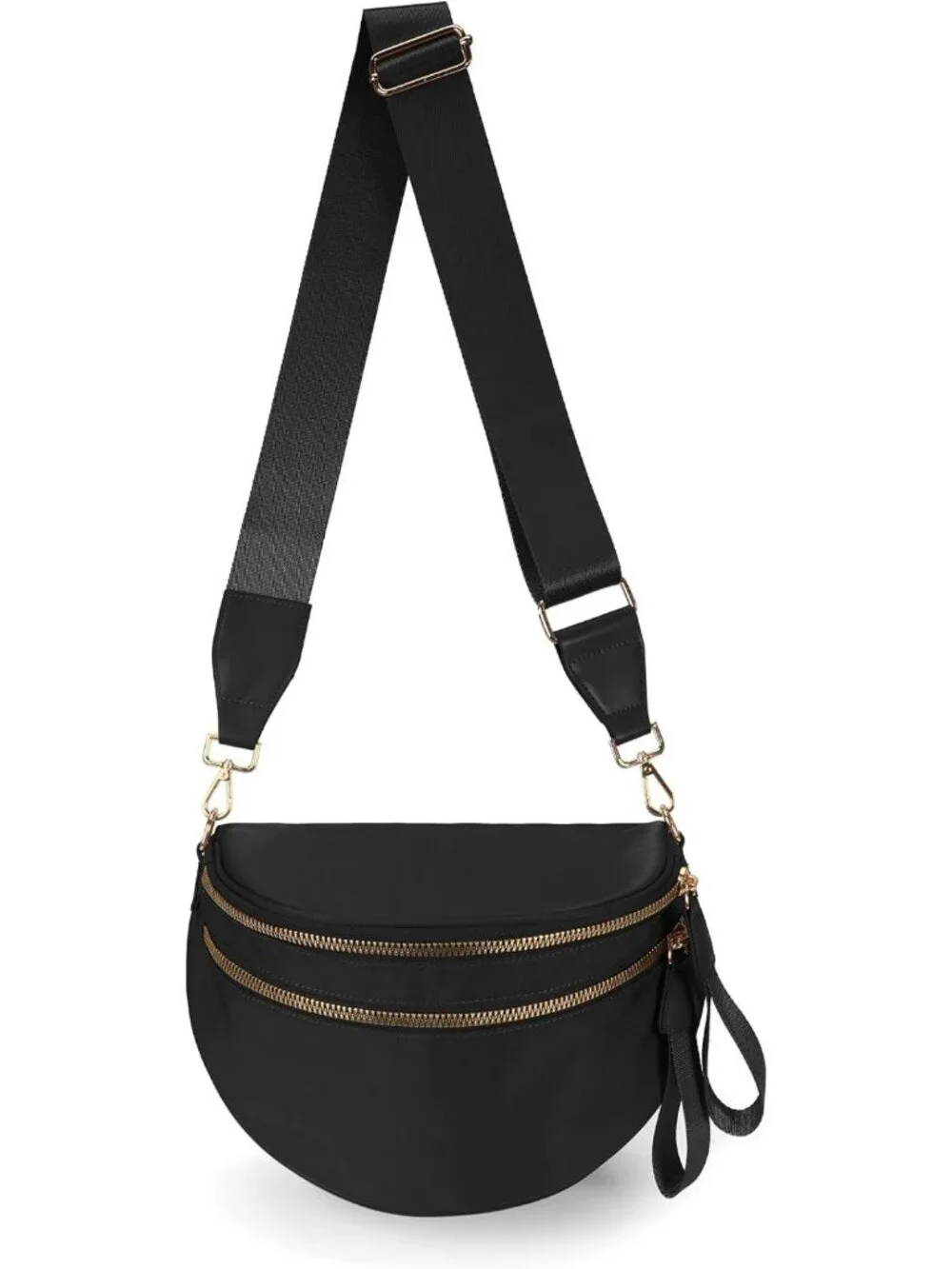 Trendy Spacious Nylon Crossbody Bum Bag | Stylish Handbag & Wallet for Women